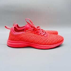 APL Shoes Womens 10 Pink Orange Knit TechLoom Phantom Running Athletic Sneakers